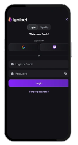 IgniBet Casino registar